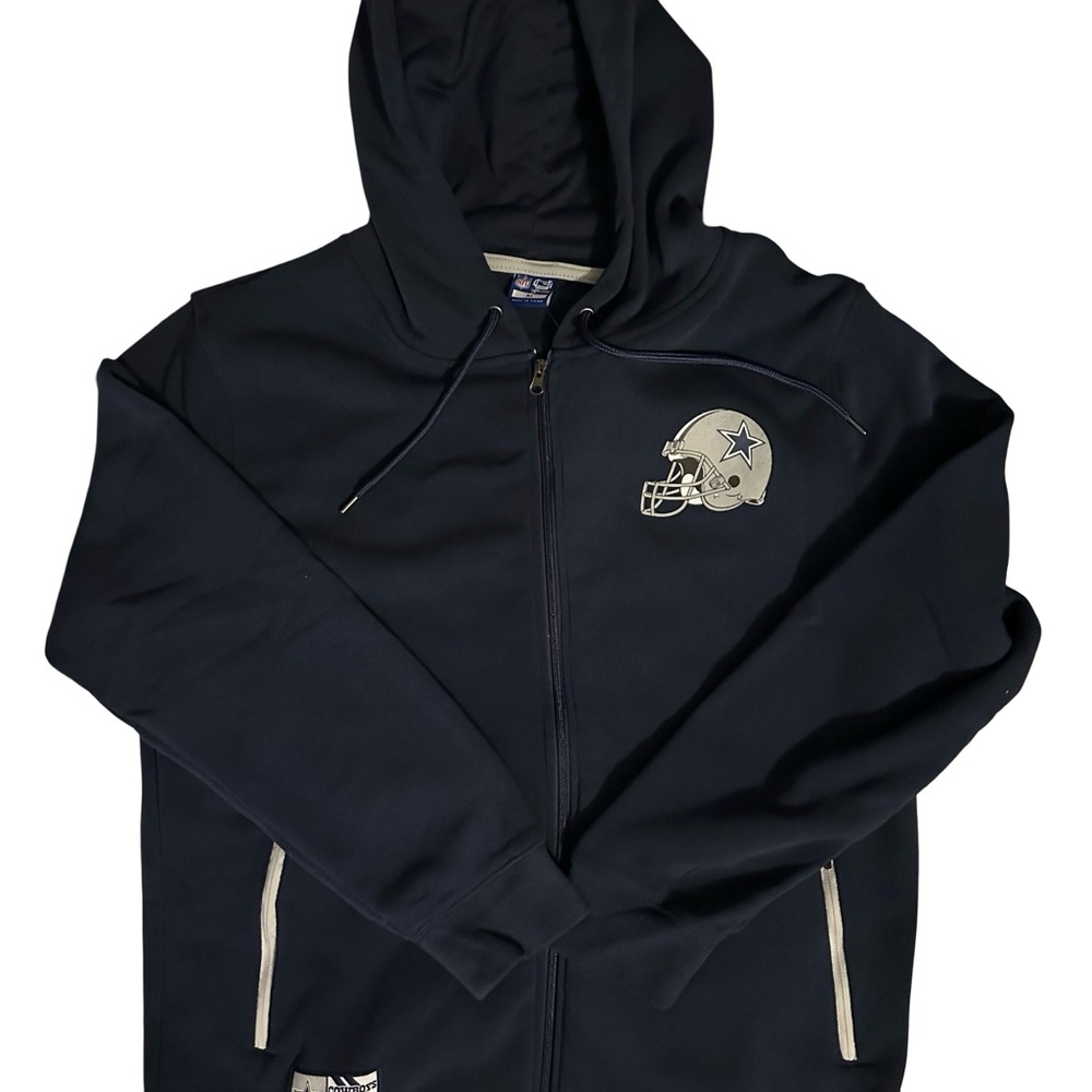 Dallas Cowboys Navy NFL Ultra Game Full Zip Fleece Hoodie - Men’s Large